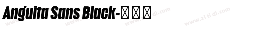 Anguita Sans Black字体转换 Anguita Sans Black字体转换